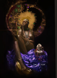 The Merchant: Figure and digital processing - no hand goldwork